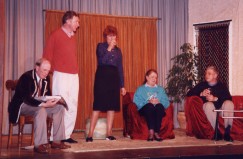 From left to right: Derek Farenden, Cliff Bruce, Annie Walker, Wendy Rea, Martin Pratt.
